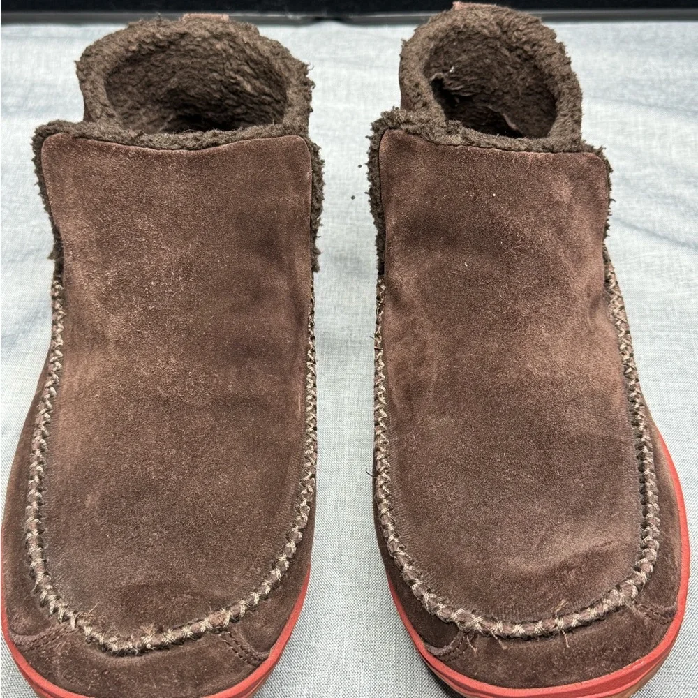 L.L.Bean Men's Brown‎ Suede Slip-On Shoes size 12